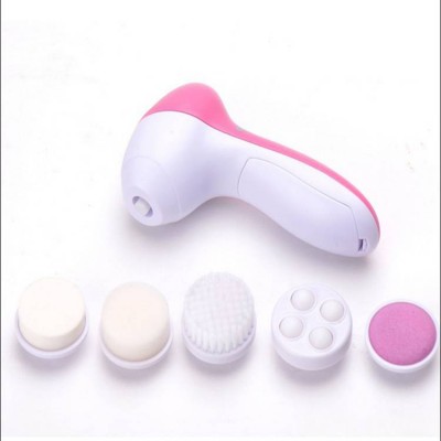 Skin care 5 in 1 electric face cleanser massager brush